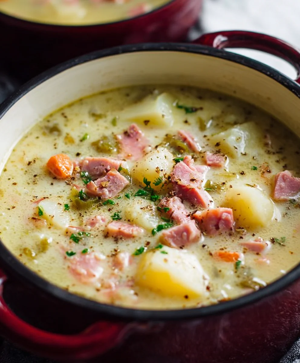 Easy Beef Beef Ham Potato Soup - Comforting Recipe