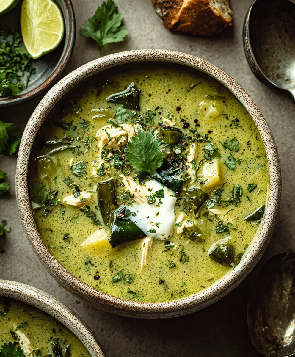 Mouthwatering Roasted Poblano Soup-Ultimate Comfort Food