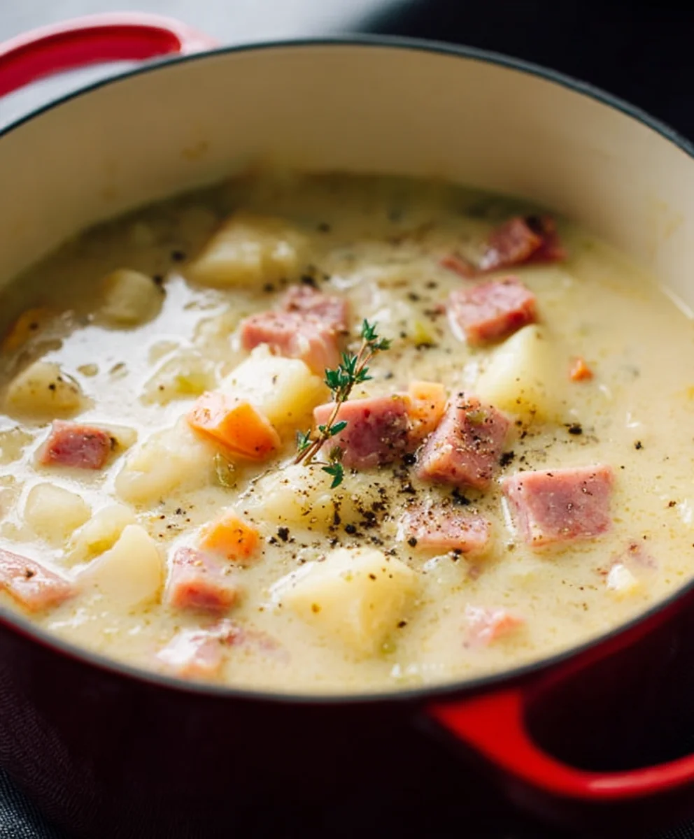 Easy Beef Beef Ham Potato Soup - Comforting Recipe