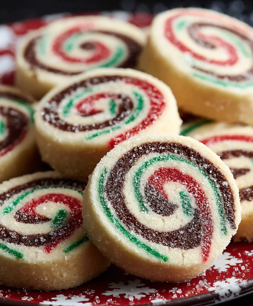 Easy Christmas Cookie Pinwheels-Festive Holiday Treat