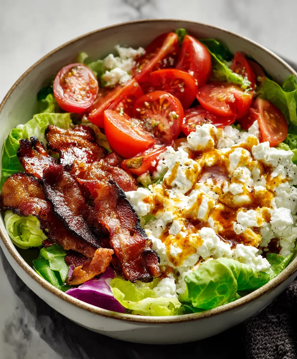 BLT Cottage Cheese Bowl- Low Carb & Delicious