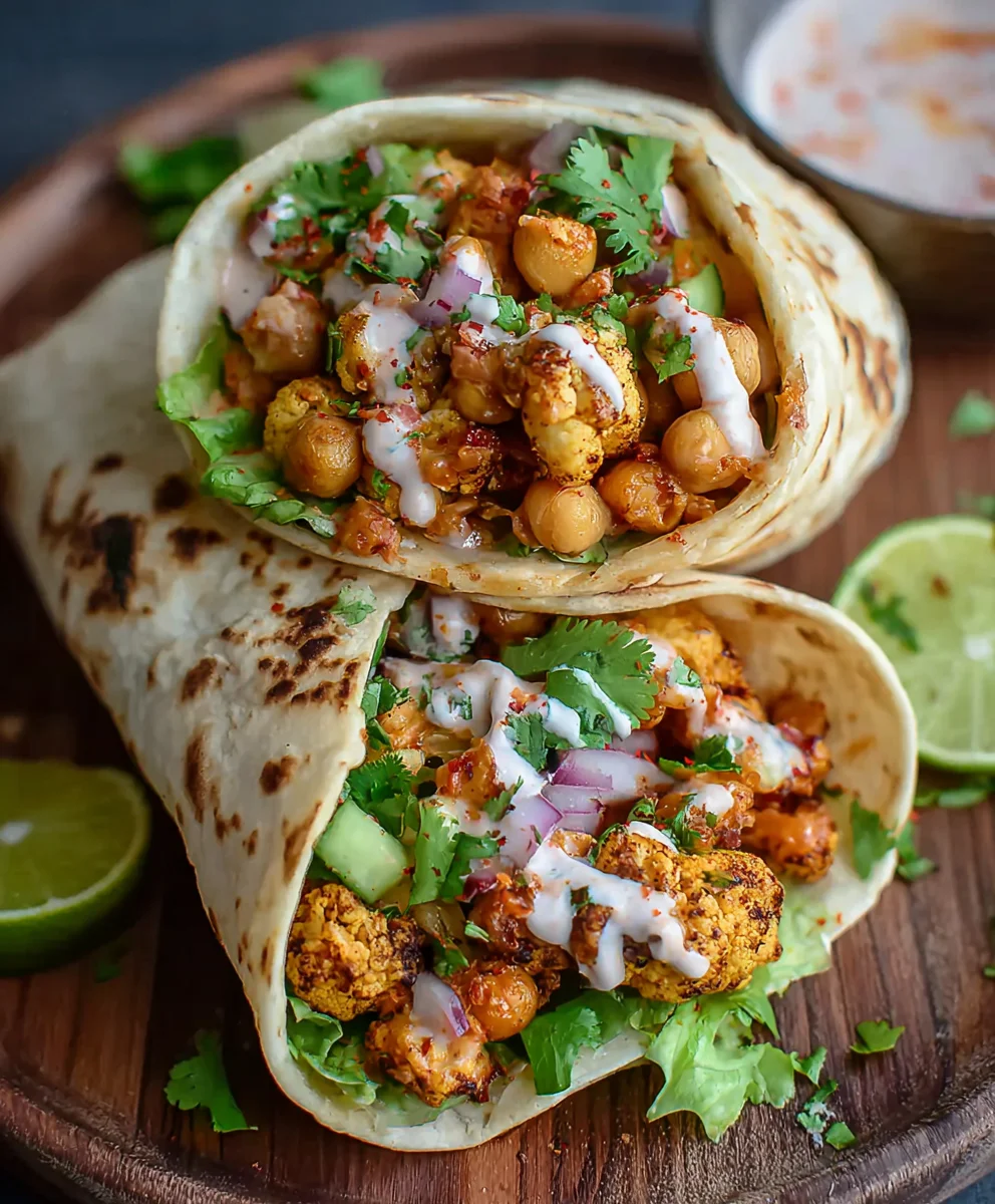 Spicy Chili Lime Chickpea Wrap - Quick & Easy Recipe