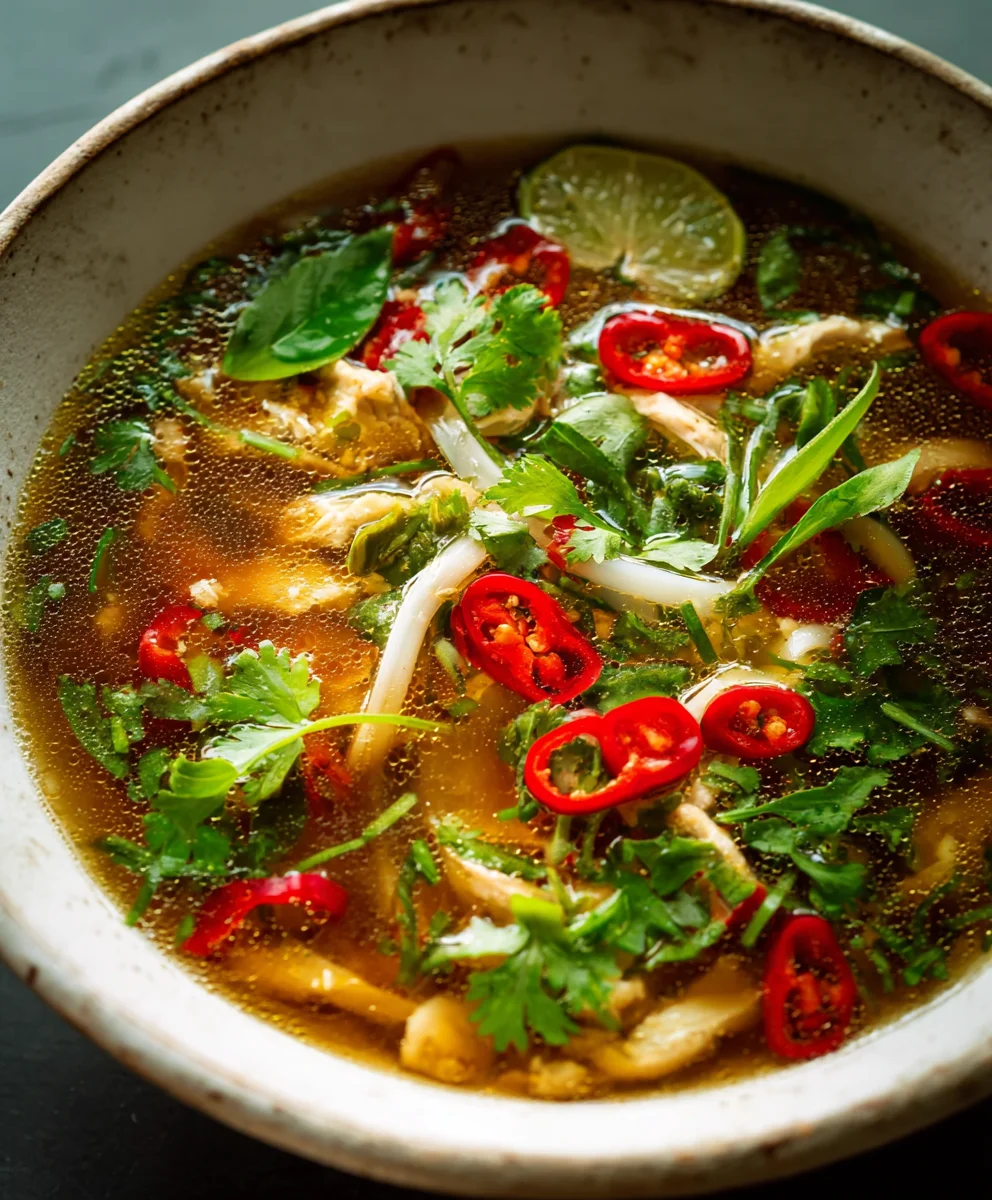 Easy Spicy Garlic Chicken Broth - Flavorful & Fast