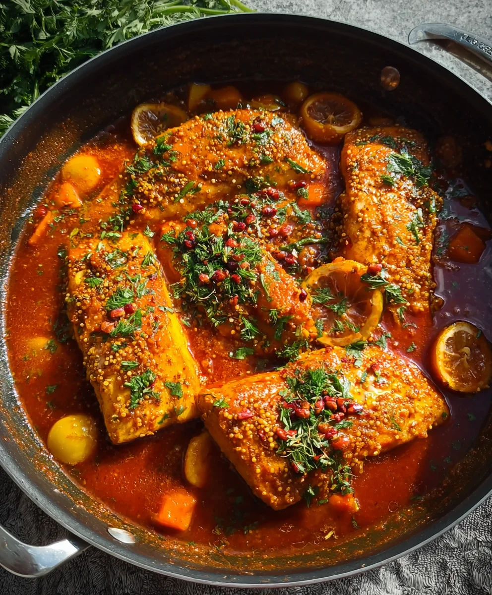 Spicy Moroccan Fish-Flavorful Rich Sauce Recipe
