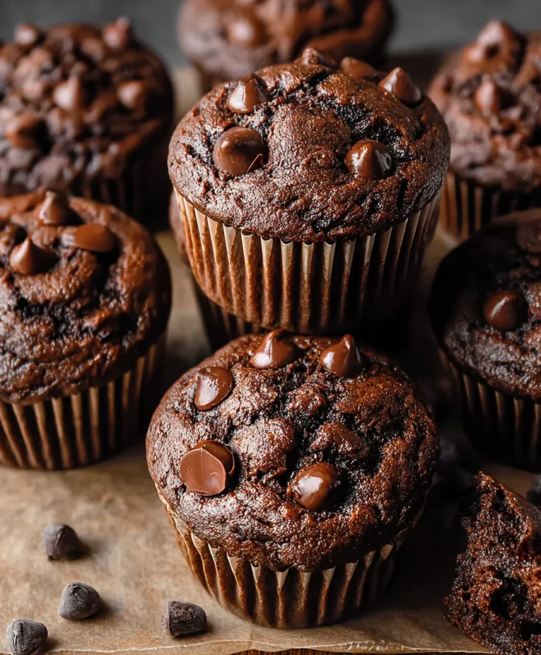 Easy Double Chocolate Chip Muffins Recipe