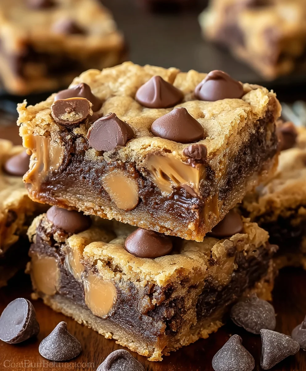 Peanut Butter Cup Gooey Bars-Decadent Treat