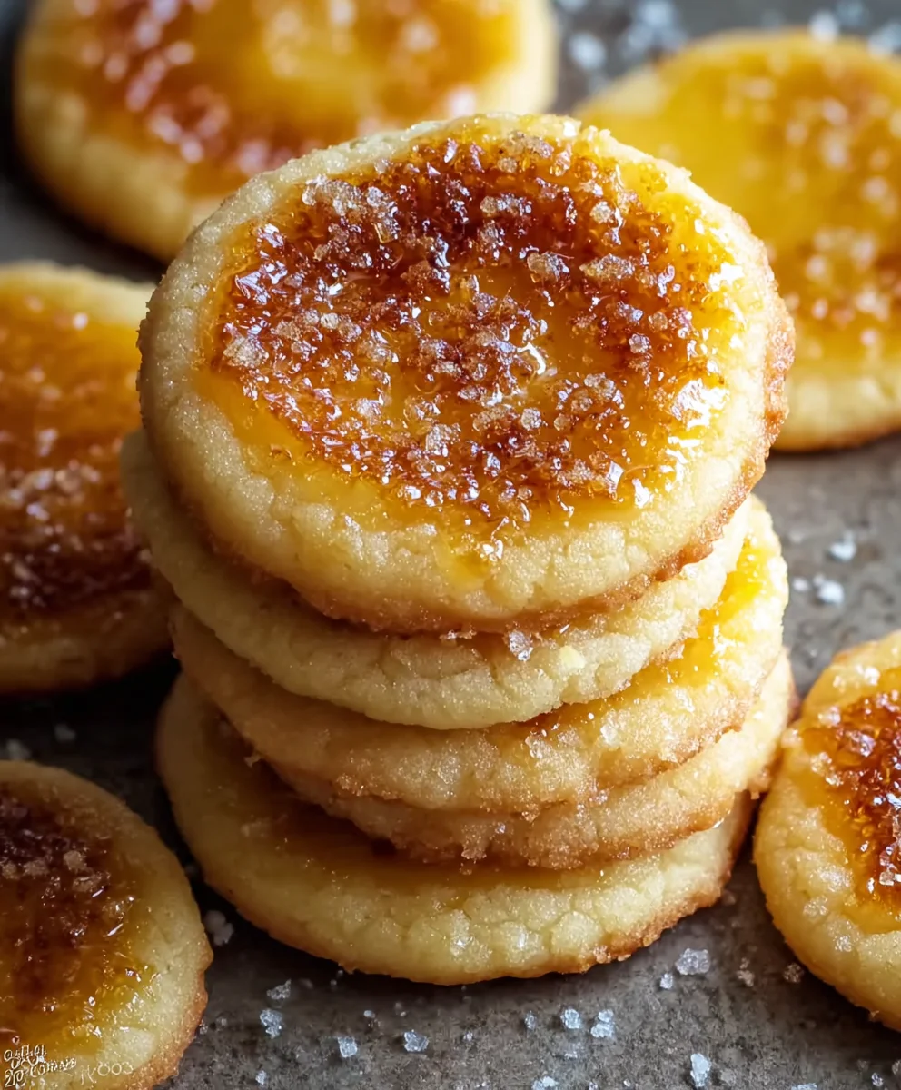 Lemon Creme Brulee Cookies-Sweet Dessert Treat