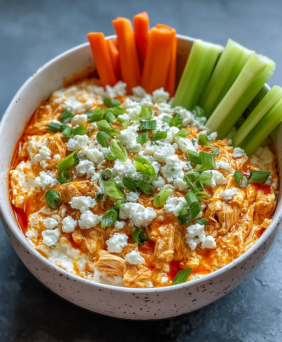 Buffalo Chicken Cottage Cheese Bowl- Healthy & Easy