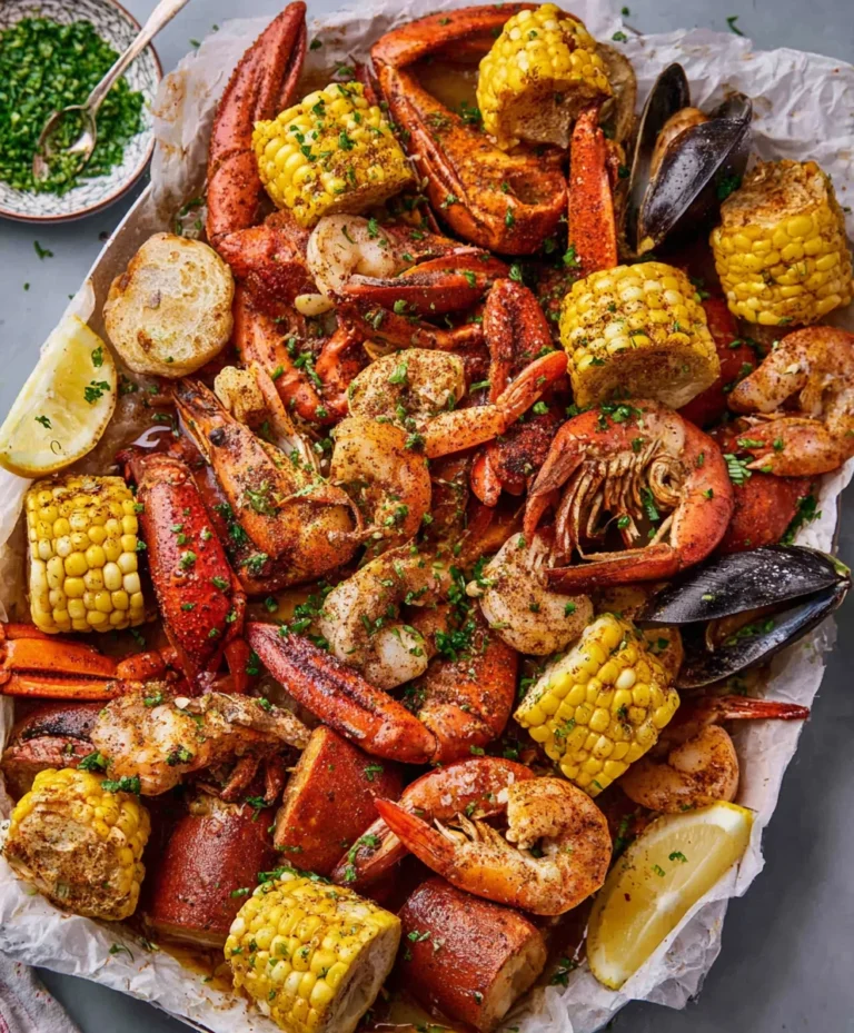 Spicy Cajun Seafood Boil Garlic Butter Recipe
