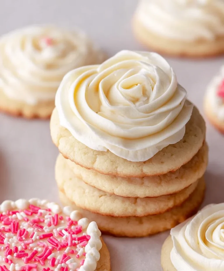 Soft Buttercream Sugar Cookies- Easy Recipe