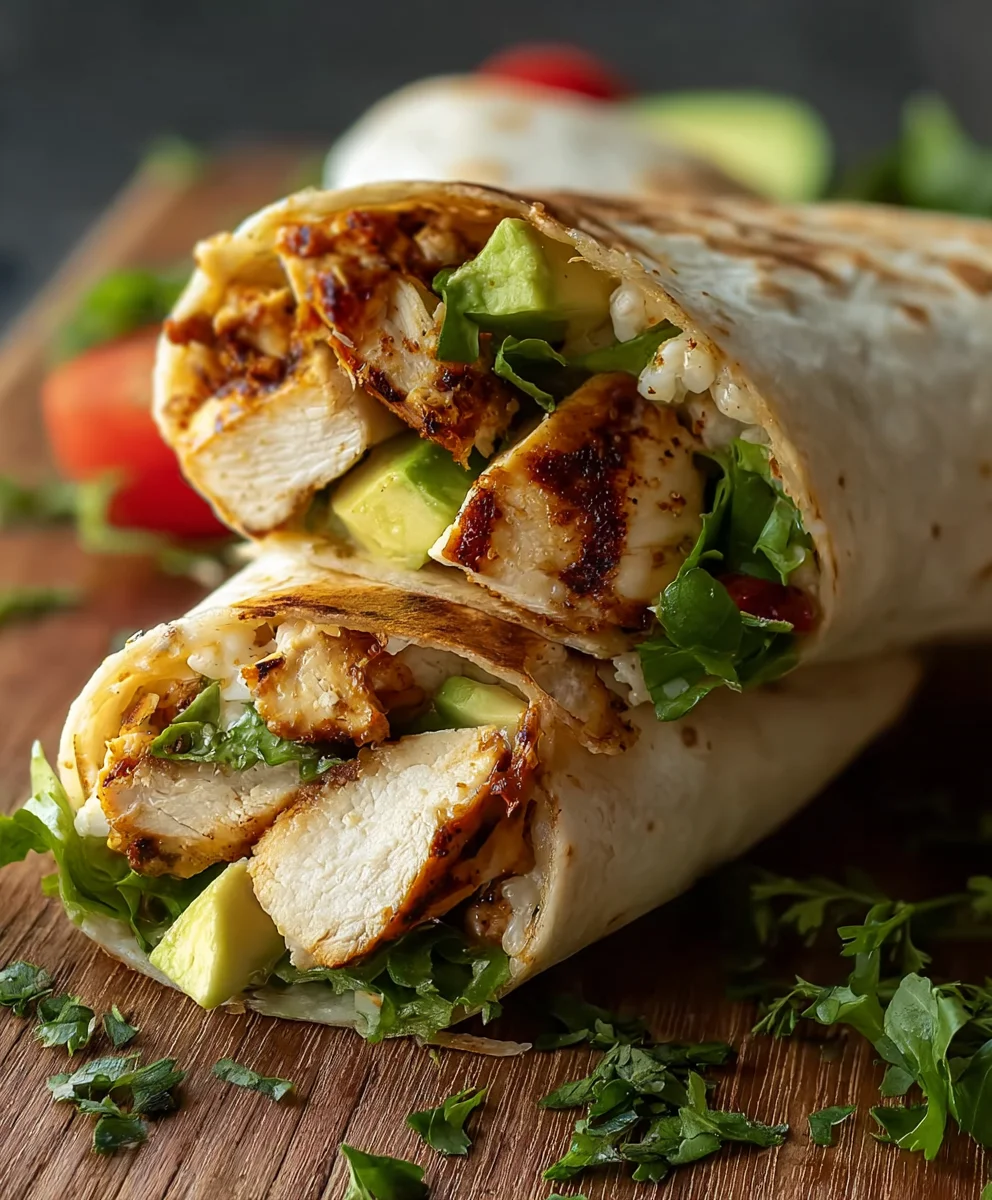 Easy Chicken Avocado Wrap Recipe-Quick Healthy Lunch