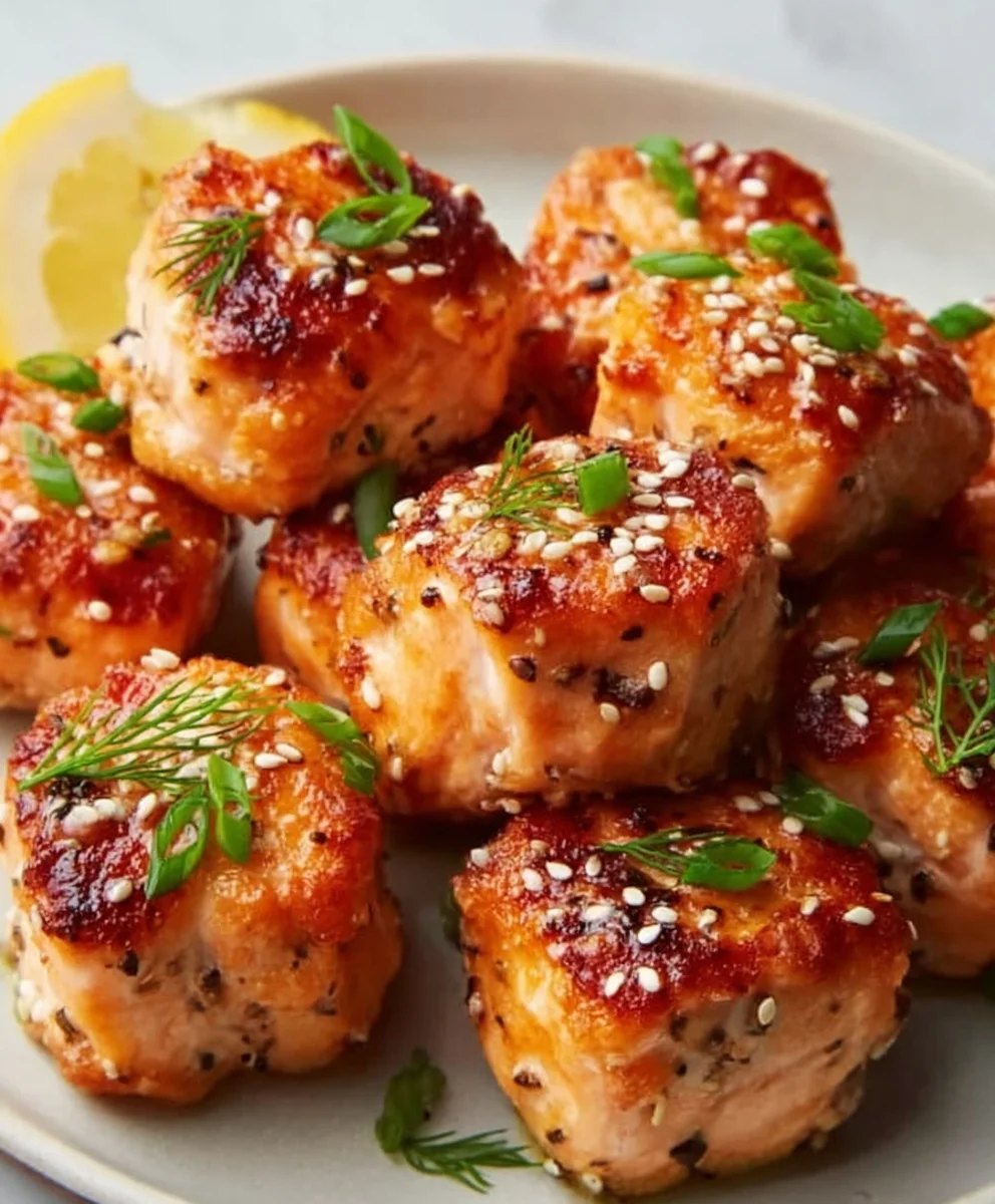Bang Bang Salmon Bites-Easy Spicy Seafood Appetizer