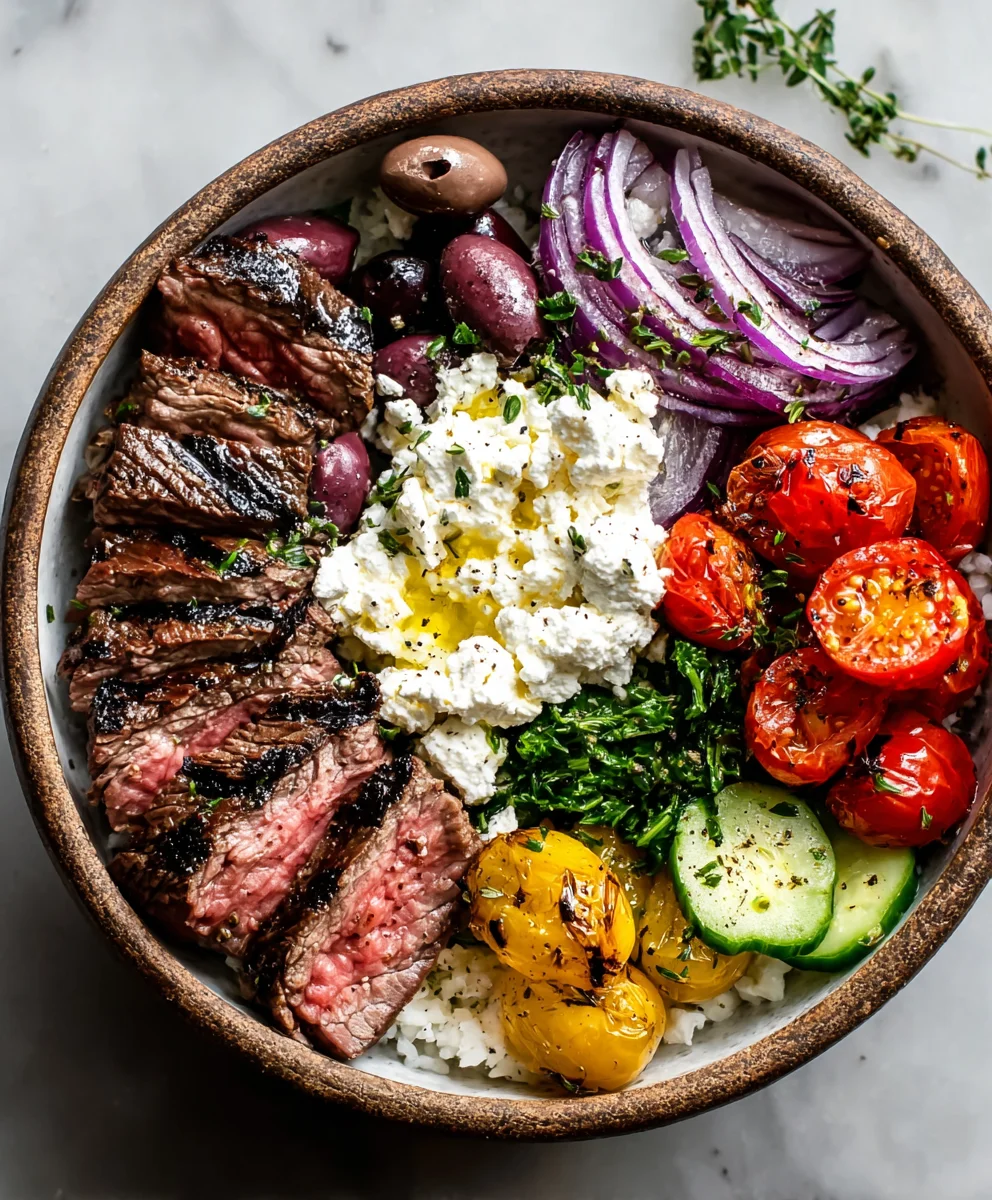 Mediterranean Beef Bowl Recipe- Easy & Flavorful