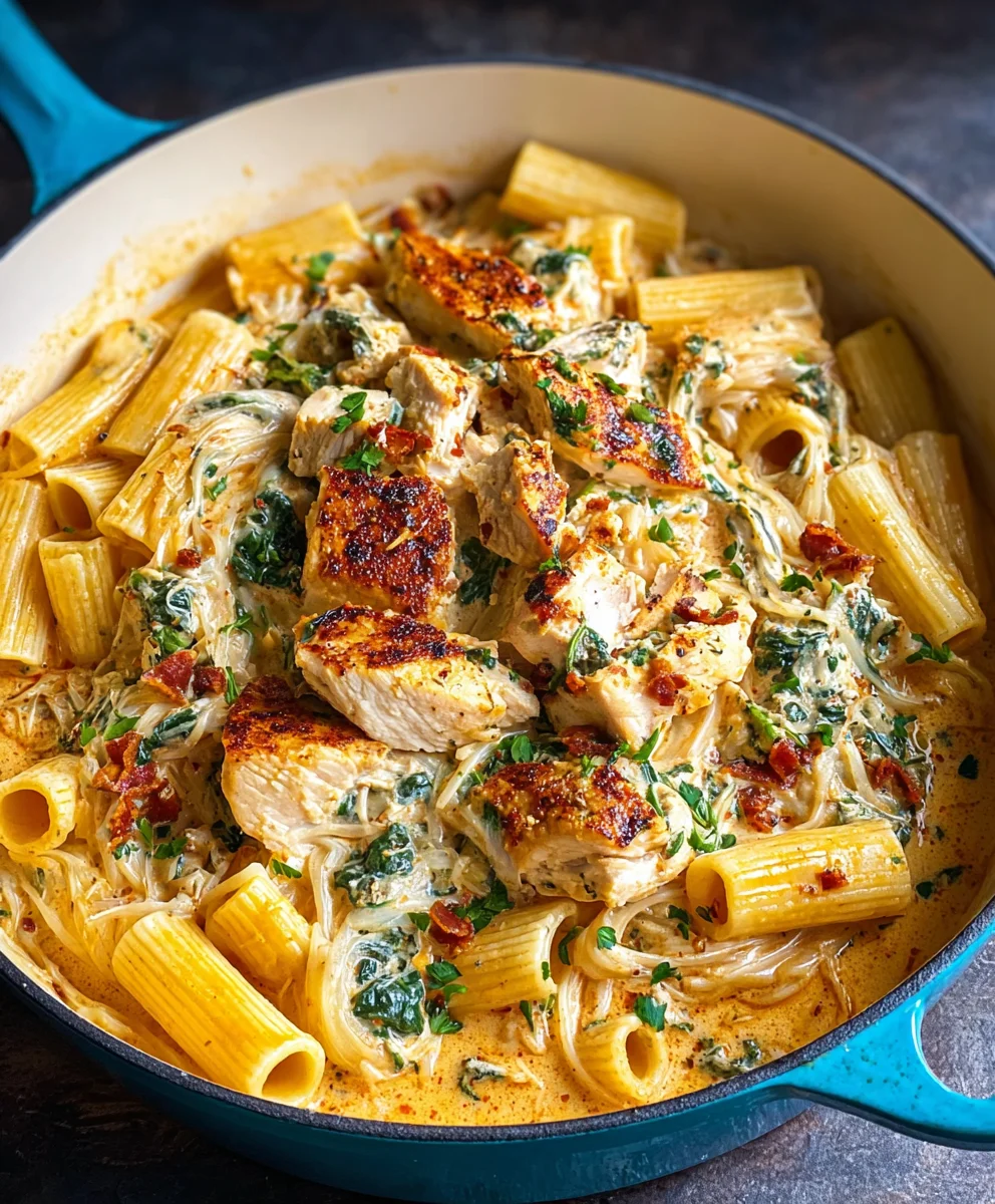 Easy Creamy Tuscan Chicken Pasta - Quick & Flavorful