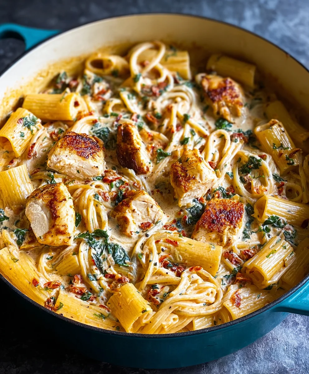 Easy Creamy Tuscan Chicken Pasta - Quick & Flavorful