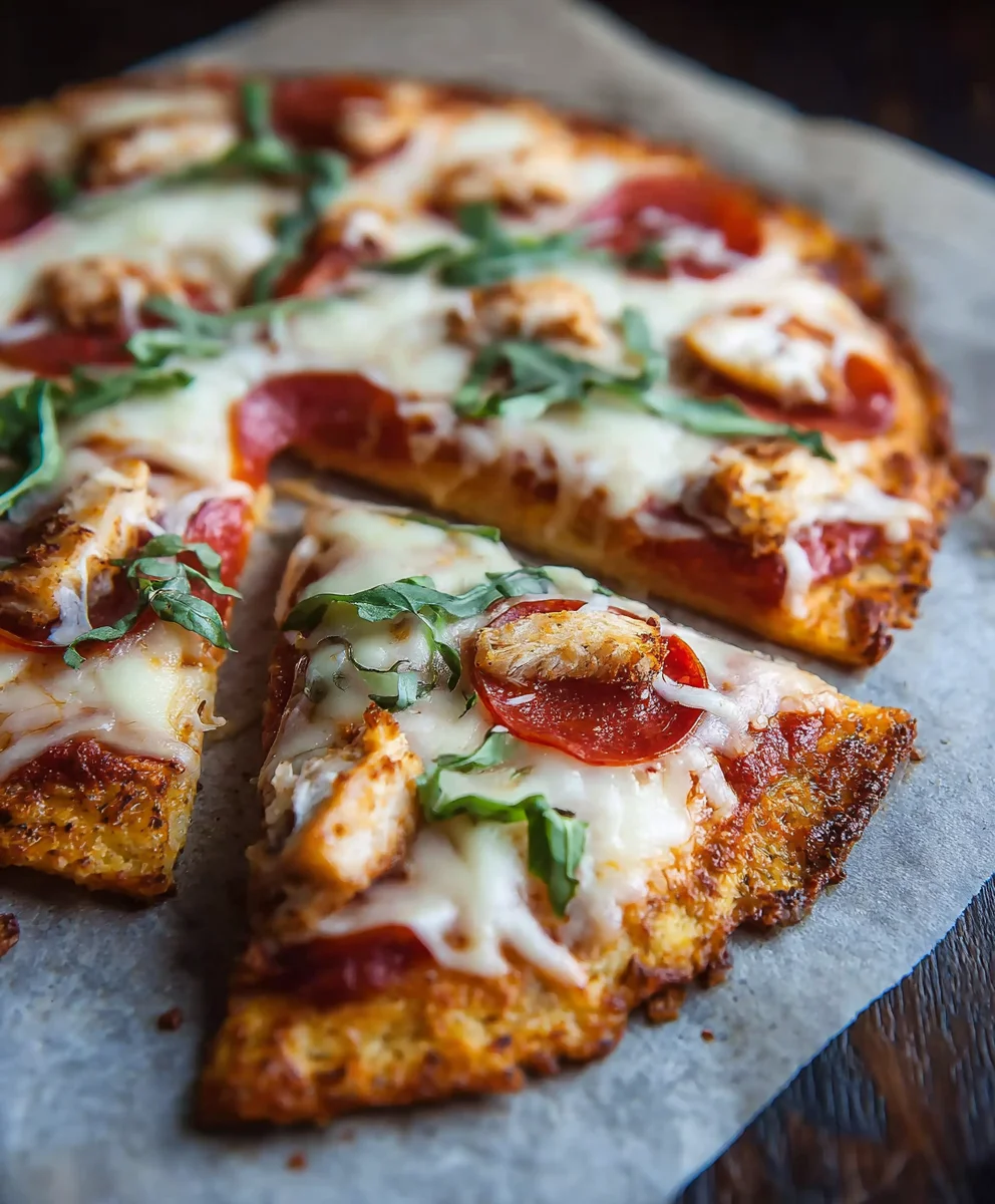 Easy Keto Chicken Crust Pizza Recipe-Low Carb