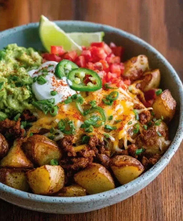 Loaded Potato Taco Bowl