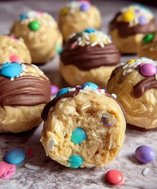 Easter Egg Cookie Dough Bites