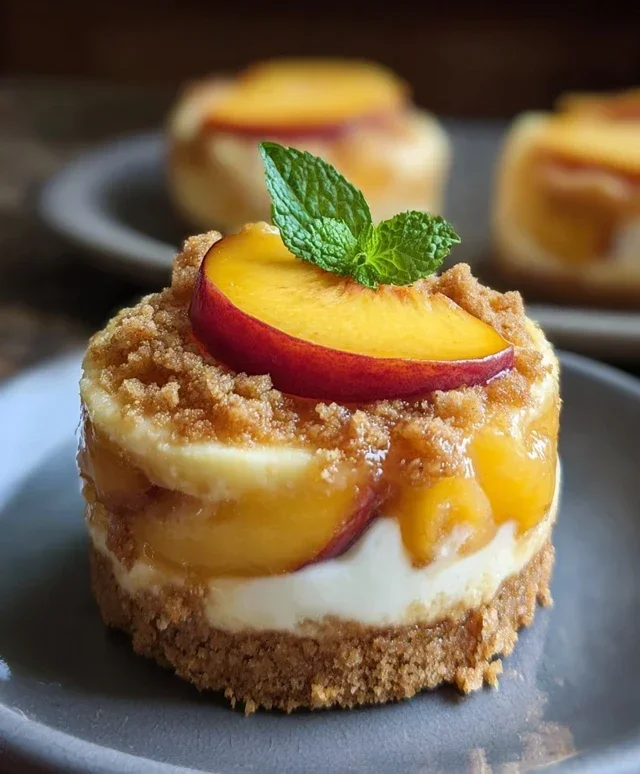 Peach Cobbler Cheesecake