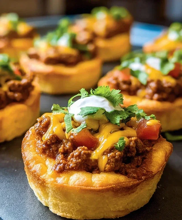 Taco Biscuit Cups