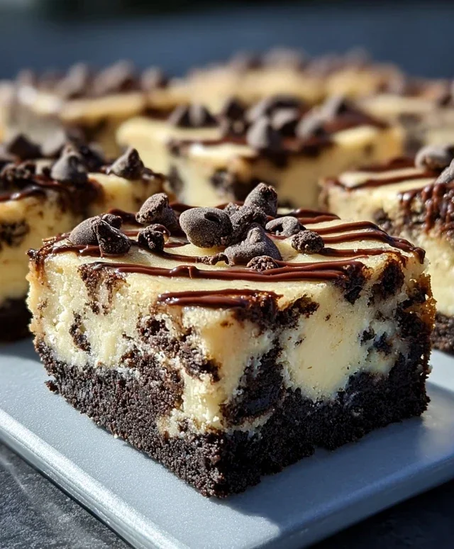Chocolate Chip Oreo Cheesecake Bars