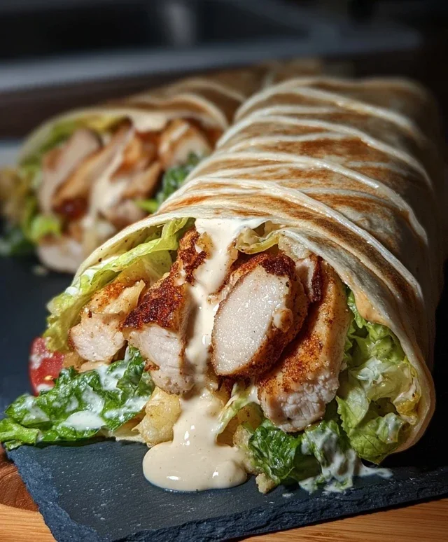 Chicken Caesar Wraps