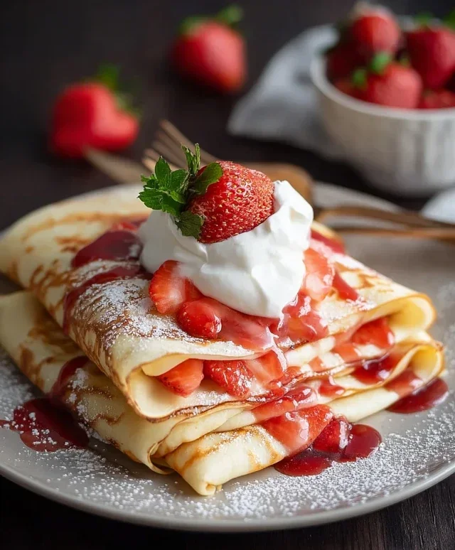 Strawberry Crepes