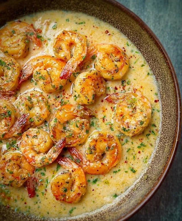 Creamy Garlic Shrimp (15 mins)