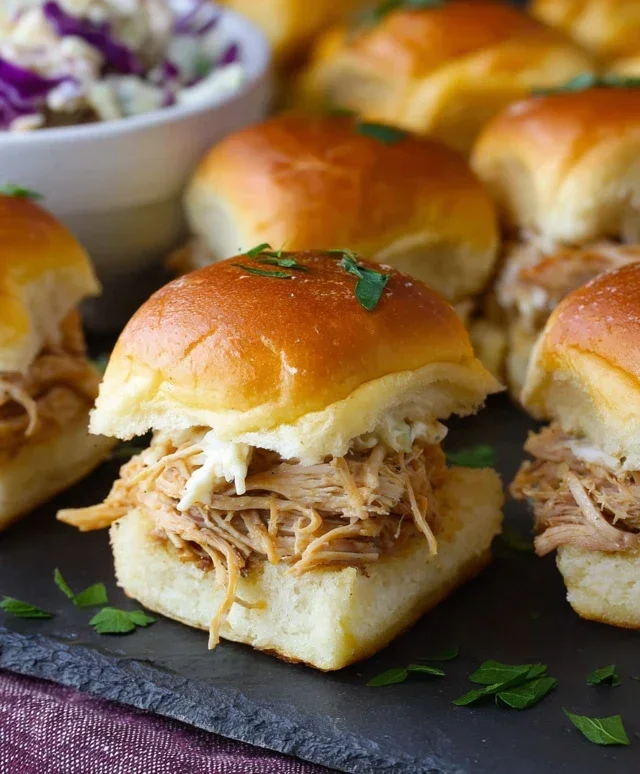 Crock Pot Mississippi Chicken Sliders
