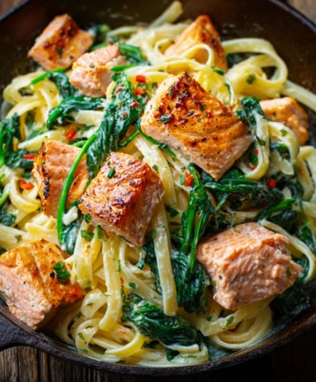 Salmon Spinach Pasta Dish: A Delicious and Nutritious Recipe to Try Today
