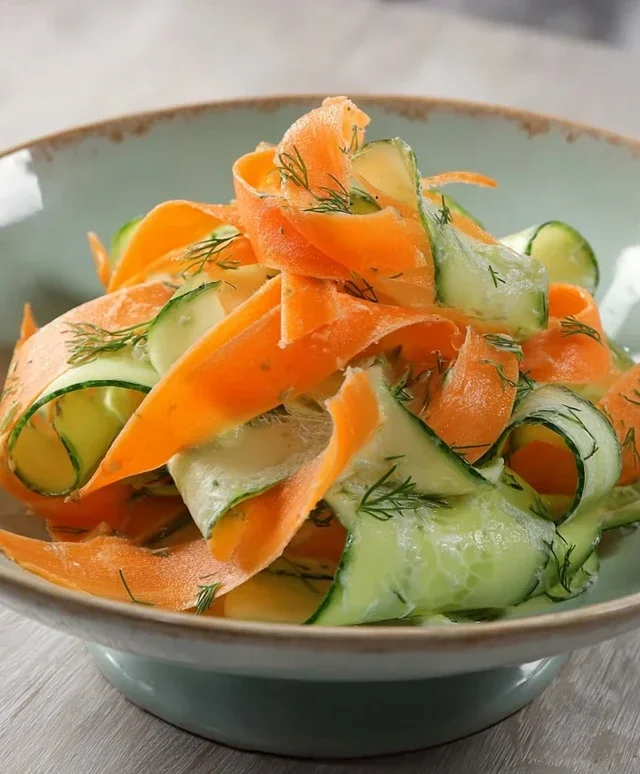 Carrot and Cucumber Ribbon Salad