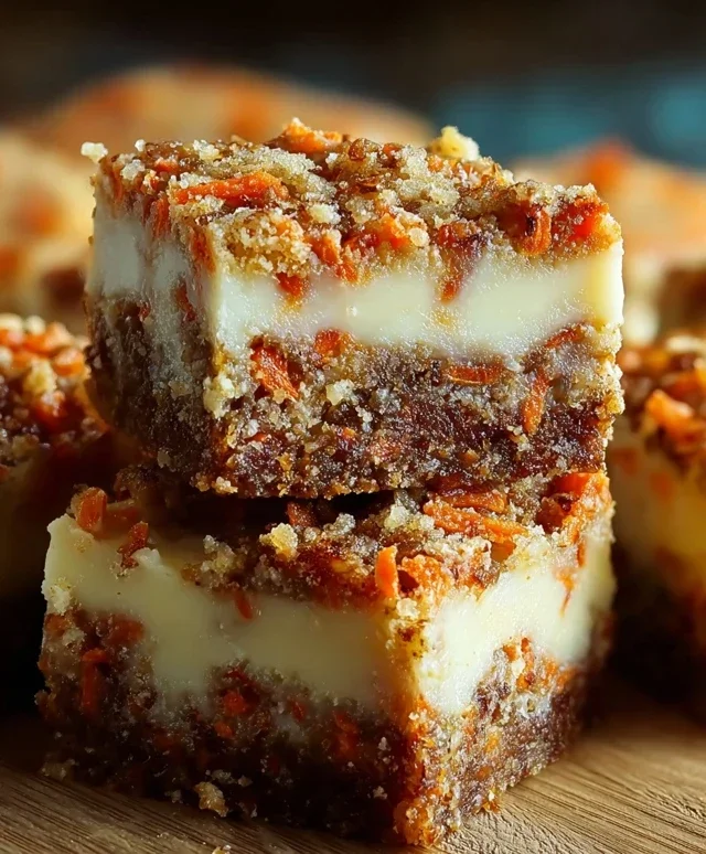 Irresistibly Indulgent Carrot Cake Cream Cheese Bars