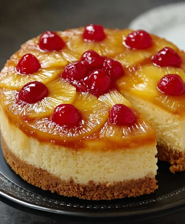 Pineapple Upside-Down Cheesecake Recipe
