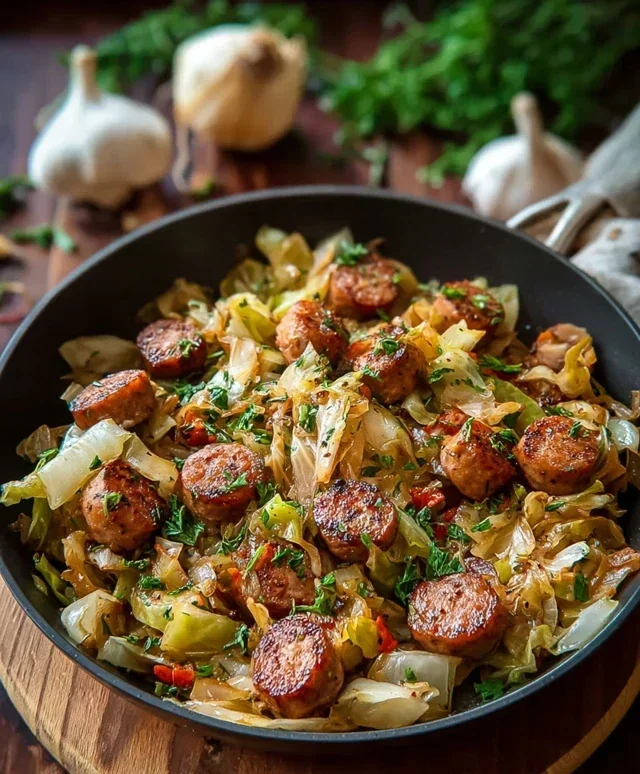 Easy Sausage and Cabbage Stir Fry