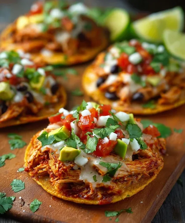 Mexican Rotisserie Chicken Tostadas