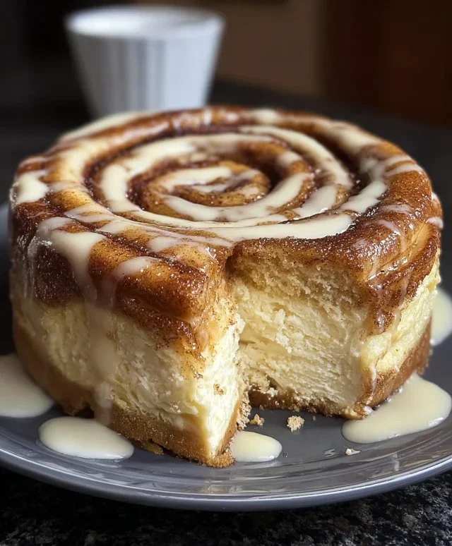 Cinnamon Roll Honeybun Cheesecake