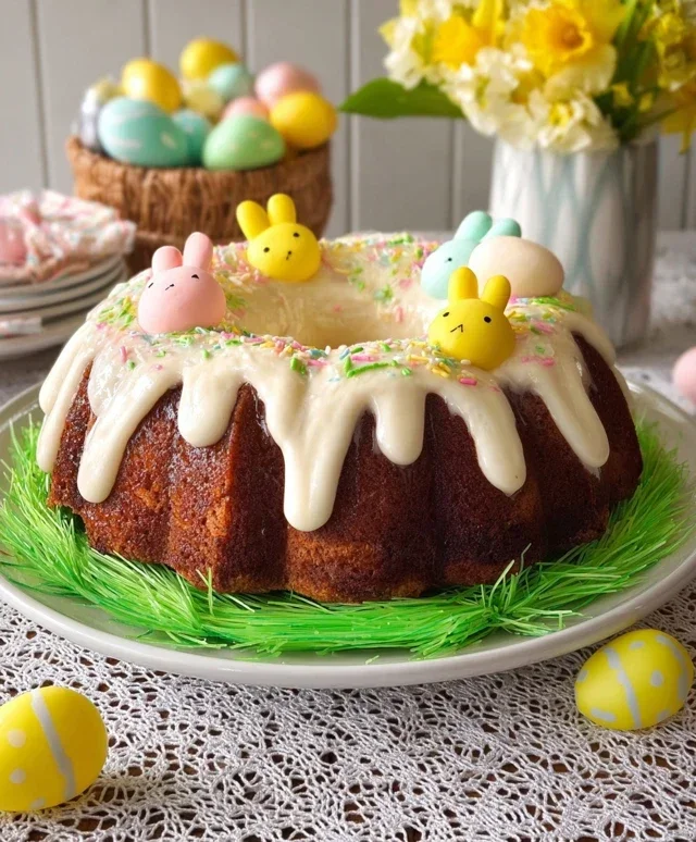 Easter Basket Bundt Cake Recipe (Easy Spring Dessert!)