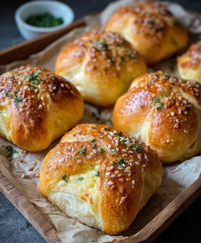 Korean Cream Cheese Garlic Buns